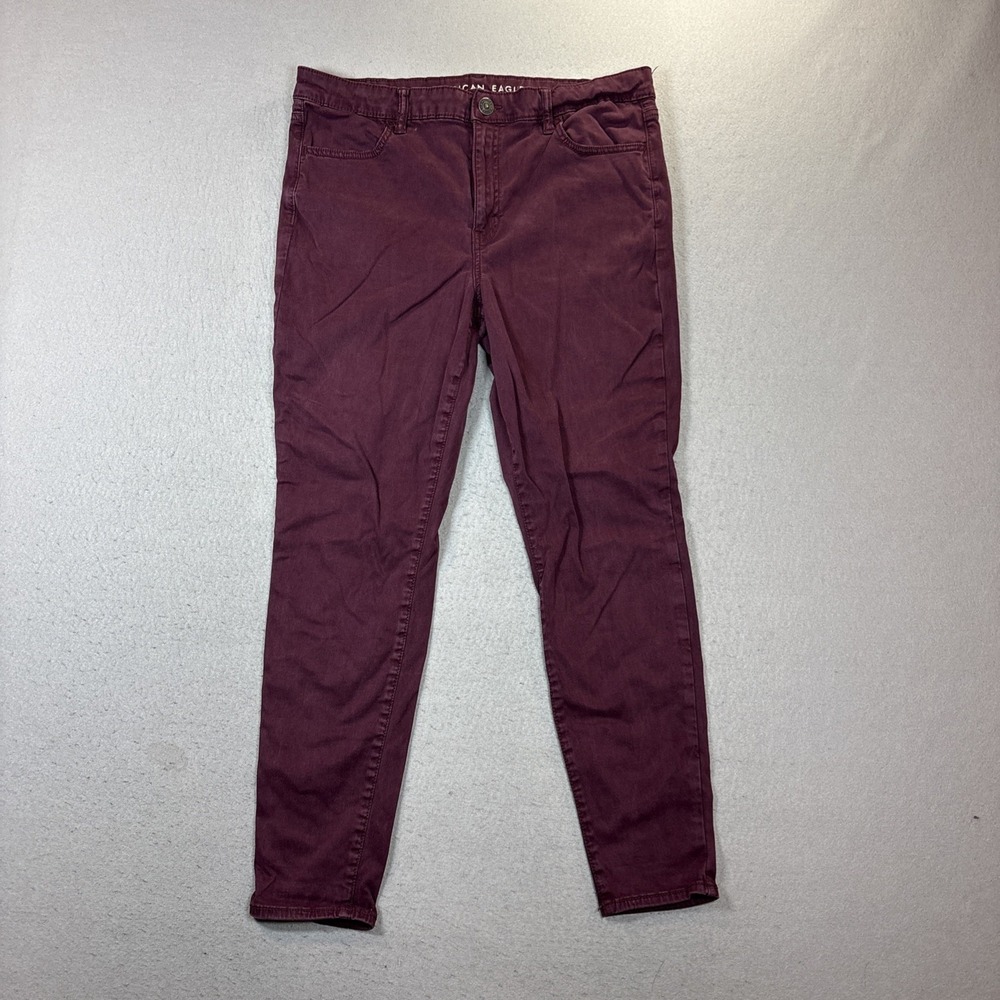 American Eagle Outfitters Hi-Rise Jegging Plum‎ Purple Jeans Size 16 Regular
